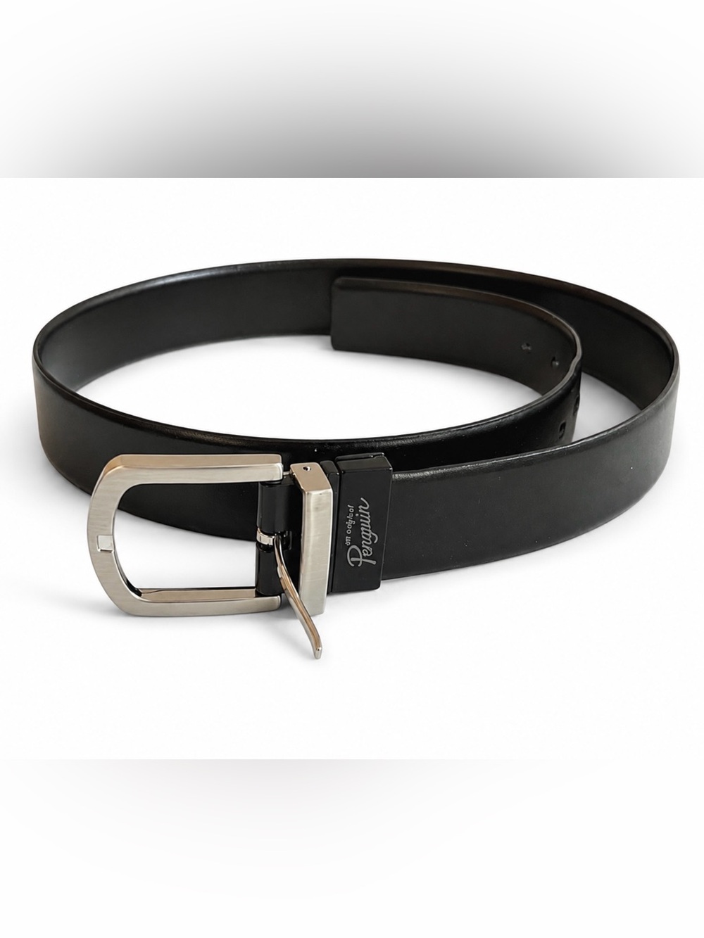 Original Penguin Men’s Black Leather Belt size 38/95